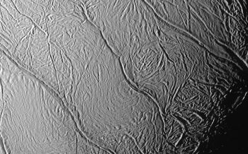 The "Tiger Stripes" feature on Saturn's moon Enceladus
