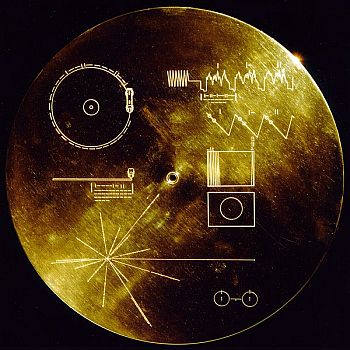 The "Golden Record" on board NASA probes Voyagers 1 and 2