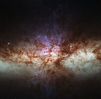 Messier 82, a starburst galaxy