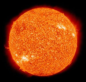 False colour image of the Sun 