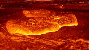 a "pancake" volcano on Venus