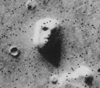 The famous "face" on Mars