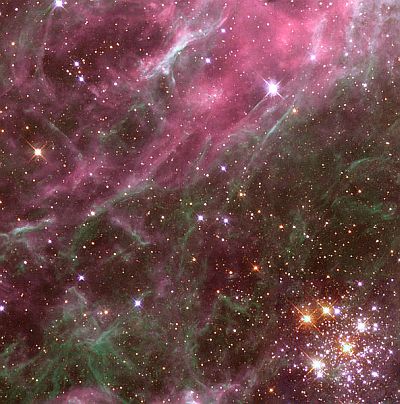Open cluster Hodge 301, near the Tarantula Nebula