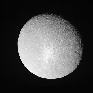 Inktomi, an impact basin on Saturn's moon Rhea