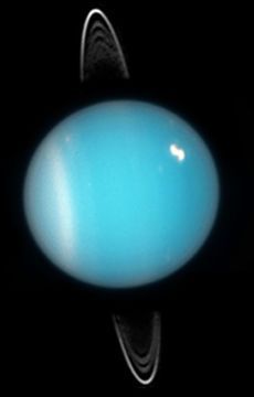 A white methane cloud on the surface of Uranus