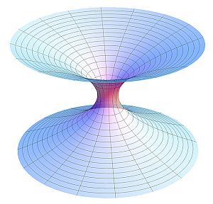 a wormhole connecting a black hole and a white hole